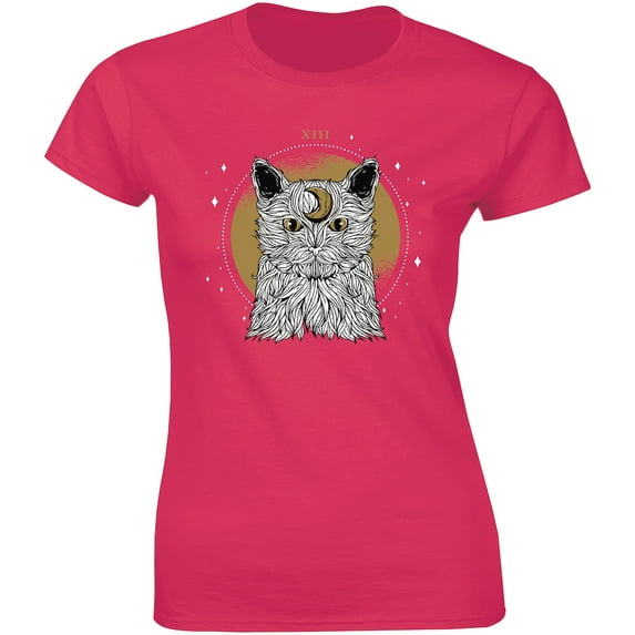 Funny Pretty Cool Hairy Cat Beautiful Animal Pet Gift Idea Women's T-Shirt