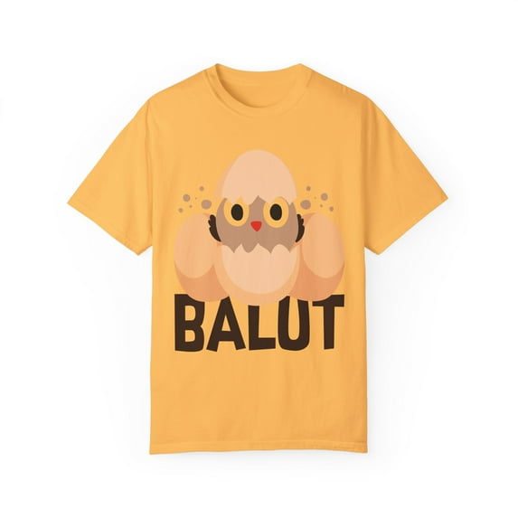 Funny Prideful Filipino Balut Illustration Women Men Pinoy Humorous Distinctive Asians Food Philippines Balut Unisex Garment-Dyed T-shirt