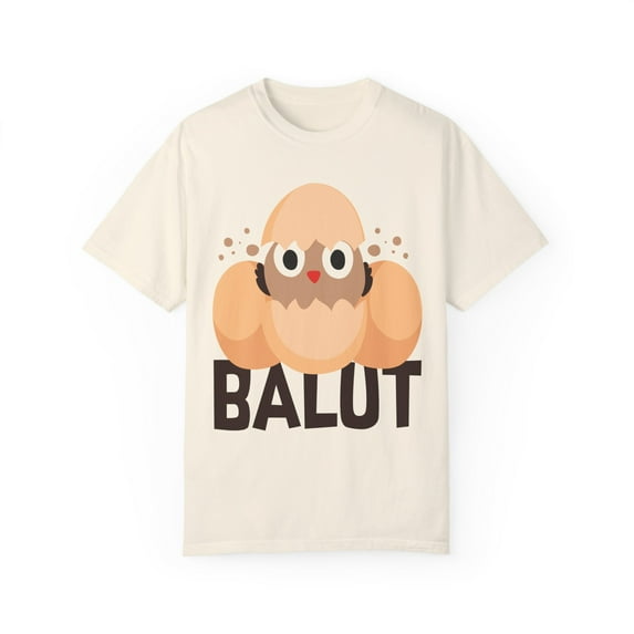 Funny Prideful Filipino Balut Illustration Women Men Pinoy Humorous Distinctive Asians Food Philippines Balut Unisex Garment-Dyed T-shirt