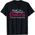 thumbnail image 1 of Funny Princess Crown Graphic Tee Retro Sarcastic Women's Short Sleeve Black T-Shirt Cute Fashion Top, 1 of 6