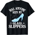 thumbnail image 1 of Funny Princess Glass Slippers Gift Women Fairy Tale Girls T-Shirt, 1 of 4