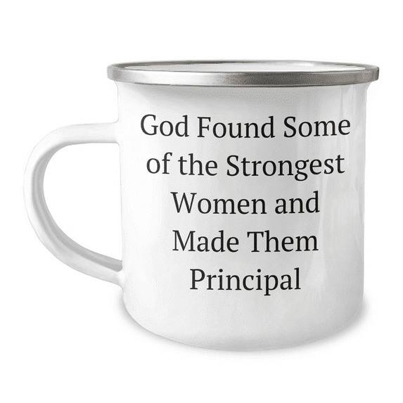 Funny Principal Gifts from Friends, Unique Graduation Mugs for Her with Inspirational Quote, Stainless Steel with Enamel Finish, 12 oz Capacity