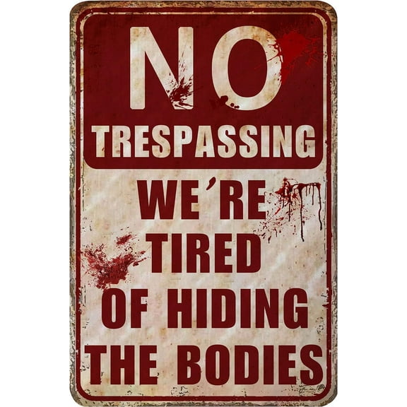 Funny Private Property No Trespassing Sign Warning Metal Signs Decor You Are A Target Outdoor Tin Signs Funny Metal Sign Wall Decorations For Backyard Garage Man Cave Yard Indoor Or Outdoor 12"x8