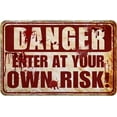 thumbnail image 1 of Funny Private Property No Trespassing Sign Warning Metal Signs Decor You Are A Target Outdoor Tin Signs Funny Metal Sign Wall Decorations For Backyard Garage Man Cave Yard Indoor Or Outdoor 12"x8", 1 of 5