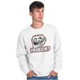 thumbnail image 1 of Funny Problem Dank Troll Face Meme Unisex Plus Size Sweatshirt Brisco Brands 4X, 1 of 5