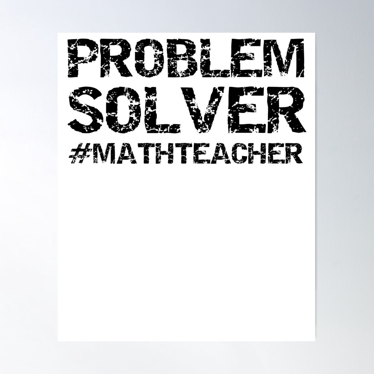 Funny Problem Solver #Mathteacher Math Joke Poster Wall Art, Modern ...