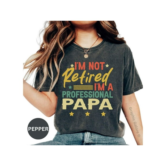 Funny 'Professional Papa' Retirement T-Shirt - Perfect Gift for Grandpa!