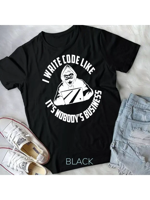 Funny Programmer Coder Programming - I Write Code T-Shirt Unisex T-shirt