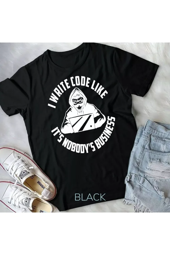 Funny Programmer Coder Programming - I Write Code T-Shirt Unisex T-shirt