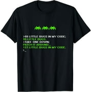 Funny Programmer Coding Debugger Hacker Computer Science Dev T-Shirt Graphic & Letter Print T-Shirt