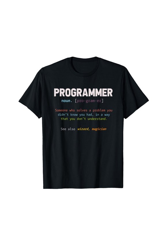 Funny Programmer Definition T-Shirt - Perfect Gift for Computer Geeks and Nerds