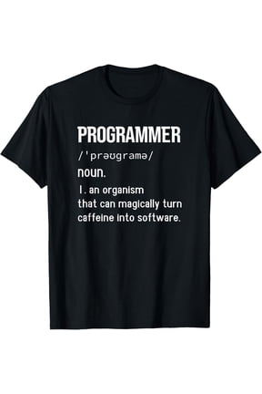 Funny Programmer Definition T-Shirt Software Engineer Coding Gift Men Women Unisex Tech Humor Graphic Tee