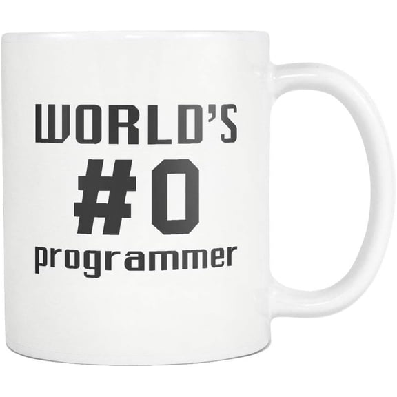 Funny Programmer Gift for Programmer Mug Engineer Gift Engineering Gift Software Developer Gift Coder Gift World's Number 0 Programmer