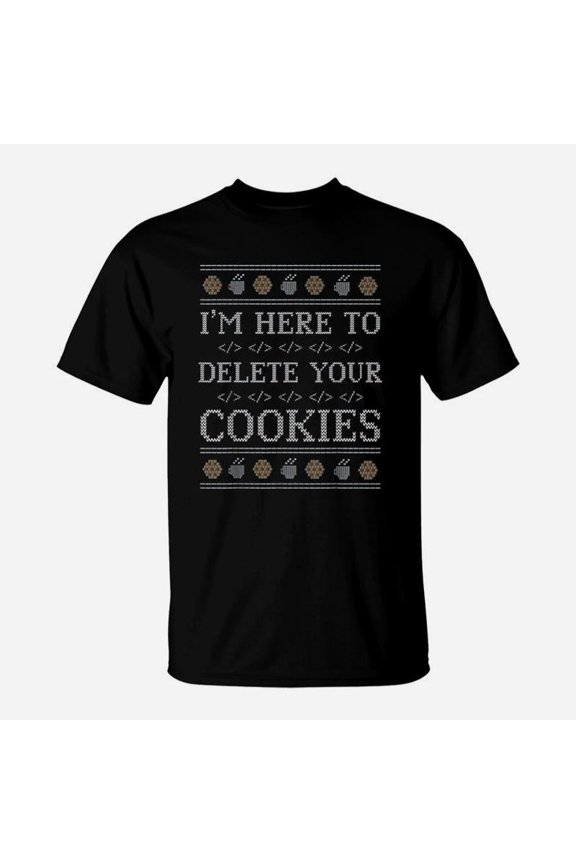 Funny Programmer Nerd Geek Christmas Cookies TShirt