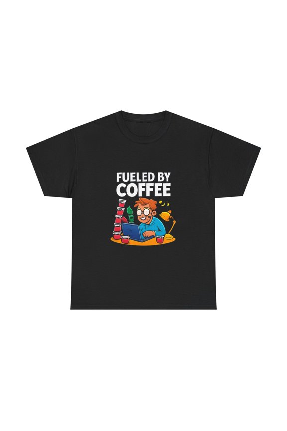 Funny Programmer Shirt Fueled By Coffee Coder Gift Tee