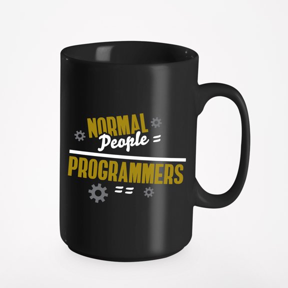 Funny Programmer Syntax Humor, Black 15oz Ceramic Mug