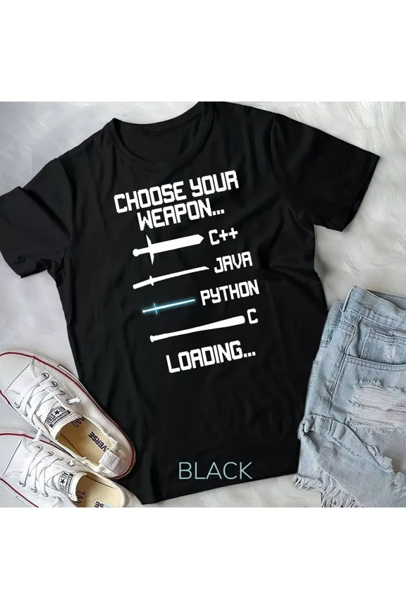 Funny Programmer T Shirt, Geek, Java, and C++ Programming Themed Unisex T-Shirt