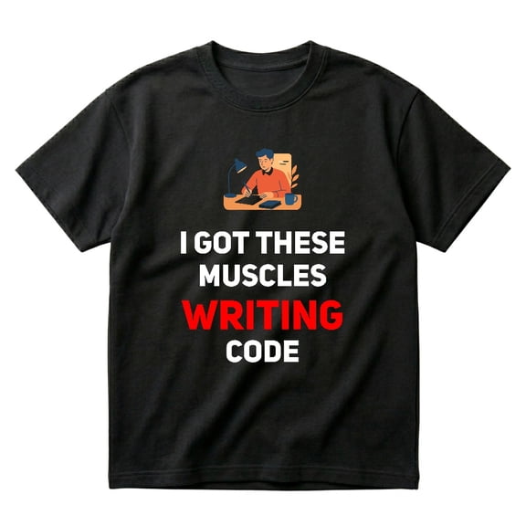 Funny Programmer Writing Code Muscles Meme For Computer Geek Gift T-Shirts