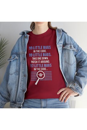 Funny Programming Coding 99 Bugs In My Code T-Shirt