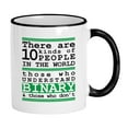 thumbnail image 1 of Funny Programming Gifts. There Are 10 Kinds Of People Binary 11 oz Nerd Coffee Mug With Funny Type Saying. Gift for Computer Science Teacher or Coding Geeks. (White), 1 of 4