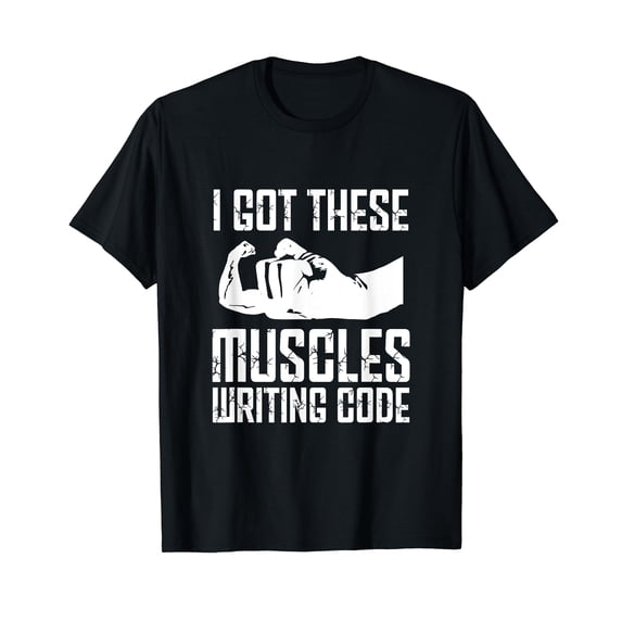 Funny Programming Programmer Muscles Coder Software Engineer T-Shirt