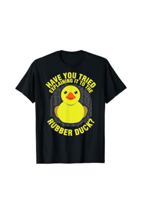 Funny Programming Rubber Duck For Debug Debugger & Coder T-Shirt, Unisex T-Shirt