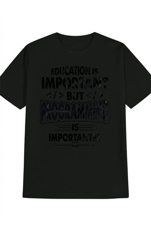 Funny Programming Slogan Graphic Mens Coding Tshirt