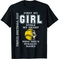thumbnail image 1 of Funny Proud Softball Dad T-shirt - Girl Stole My Heart Father's Day, 1 of 3