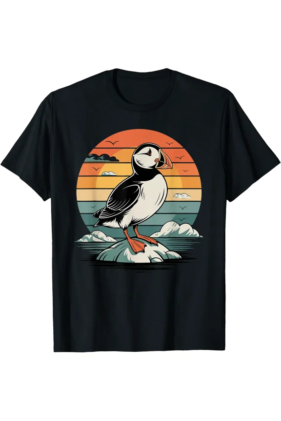 Funny Puffin Costume For Men Women Kids Bird Puffin Lovers T-Shirt , Vintage T-Shirt