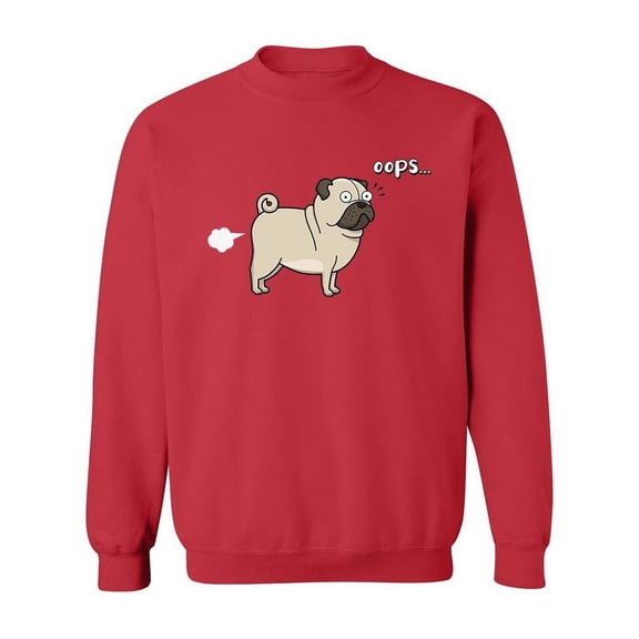 Funny Pug Fart. Sweatshirt Women -SPIdeals Designs, Female 5X-Large