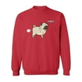 thumbnail image 1 of Funny Pug Fart. Sweatshirt Women -SPIdeals Designs, Female x-Large, 1 of 4