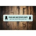 thumbnail image 1 of Funny Pug Owner Novelty Decor, Metal Wall Sign - 4x18 Inches, 1 of 4