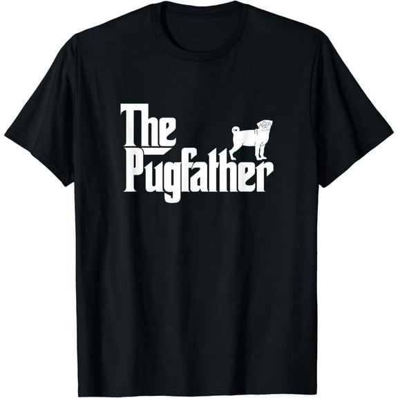 Funny Pug Owner Shirt The Pugfather Pug Father Gift T-Shirt