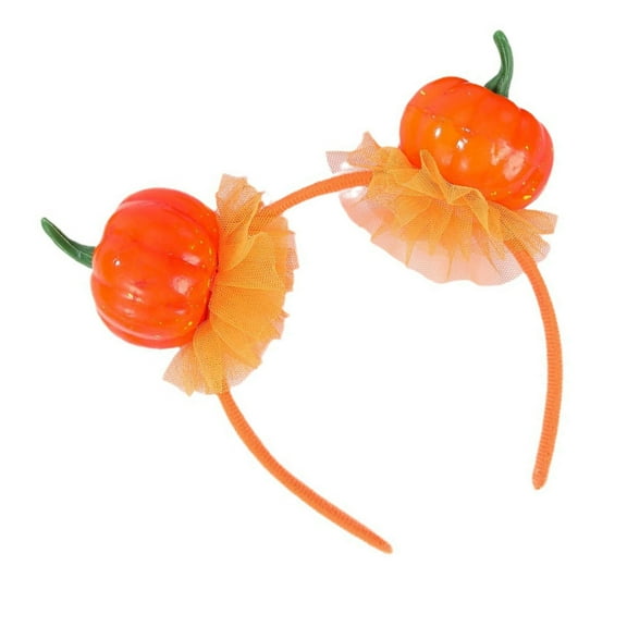 Funny Pumpkin Hairhoop for Adult Kids Theme Party Costume Headband Day of the Death Headpiece Halloween Props Headwear