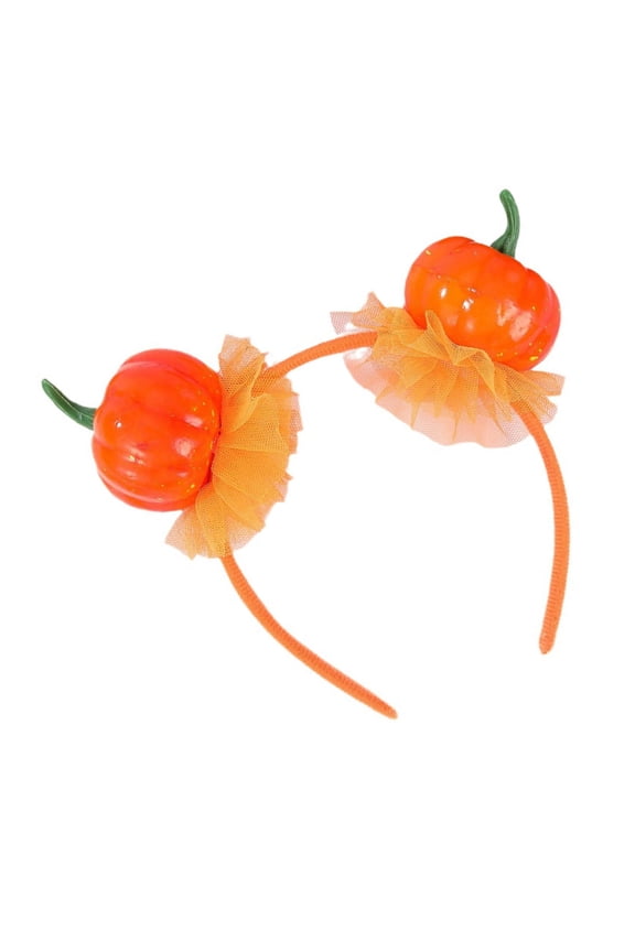 Funny Pumpkin Hairhoop for Adult Kids Theme Party Costume Headband Day of the Death Headpiece Halloween Props Headwear