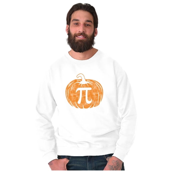 Funny Pumpkin Pi Math Food Pun Unisex Plus Fleece Graphic Sweatshirt Brisco Brands 3X