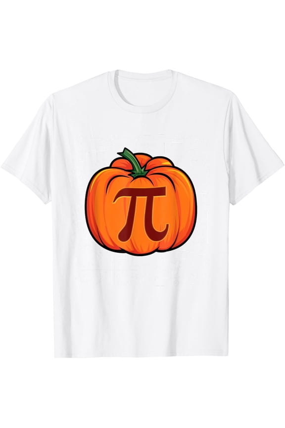 Funny Pumpkin Pi Math Halloween Thanksgiving Pie Pi Day T-ShirtMen's and women's pure cotton short-sleeved shirts
