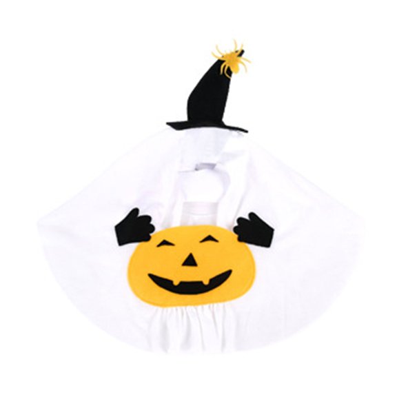 Funny Pumpkins Specters Dog Apparel Halloweens Party Costume For Pet Breathable Polyester Fabric Quickly Wear