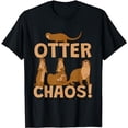 thumbnail image 1 of Funny Pun Otter Chaos T-Shirt, 1 of 5