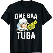 Funny Pun Quote One Baa Tuba Band Player T-Shirt