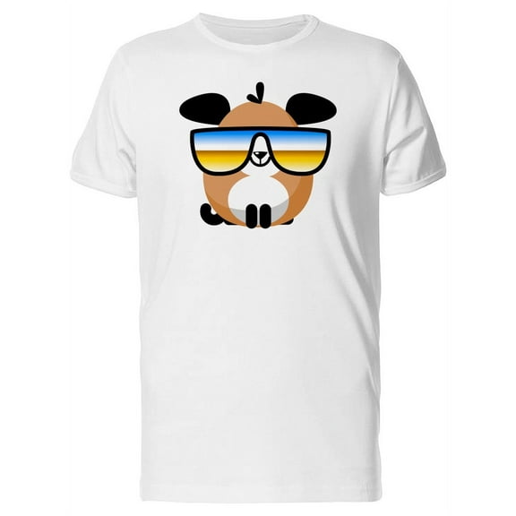Funny Puppy Dog With Sunglasses T-Shirt Men -Image by Shutterstock, Male x-Large