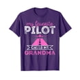 thumbnail image 1 of Funny Purple T-Shirt with Aviation Graphics for Grandma on Mother's Day, 1 of 5