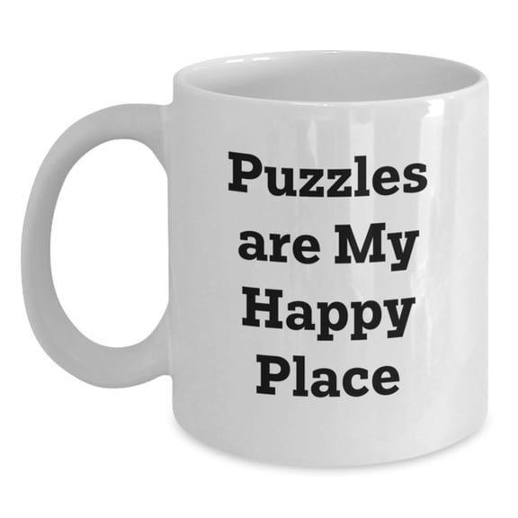 Funny Puzzles Gifts for Puzzles Lovers, White Coffee Mug, Gifts from Friends and Family, Perfect for Christmas Unique Gifts