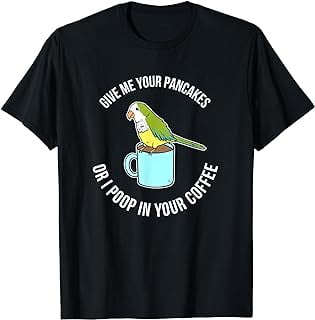 Funny Quaker Parrot Gift For Bird Owners T-Shirt - Walmart.com
