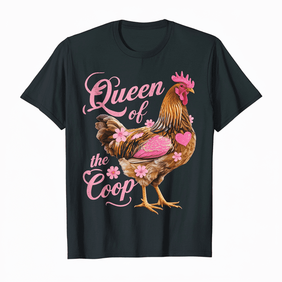 Funny Queen Of The Coop | Chicken Rooster | Farming Premium T-Shirt