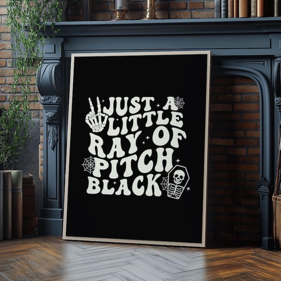 Funny Quote Art Print - Gothic Emo Decor - Black Sarcastic Posters size 24''x36'' GooGate