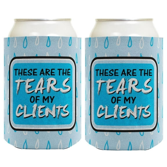 Funny Quote Gifts These Are The Tears of My Clients 2-Pack Can Drink Thermocoolers