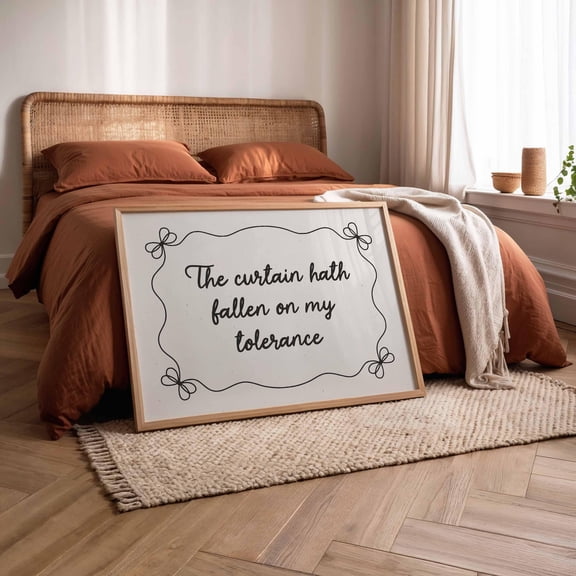 Funny Quote Print: Fun Typography Wall DecorPoster, Poster Only