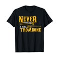Funny Quote play Never underestimate a girl with a trombone TShirt