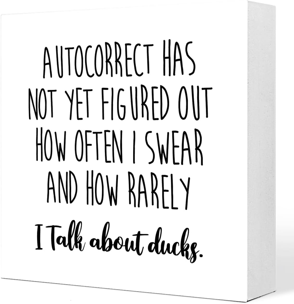 Funny Quotes Desk Decor,Sarcastic Wooden Signs,Humorous Desk Sign